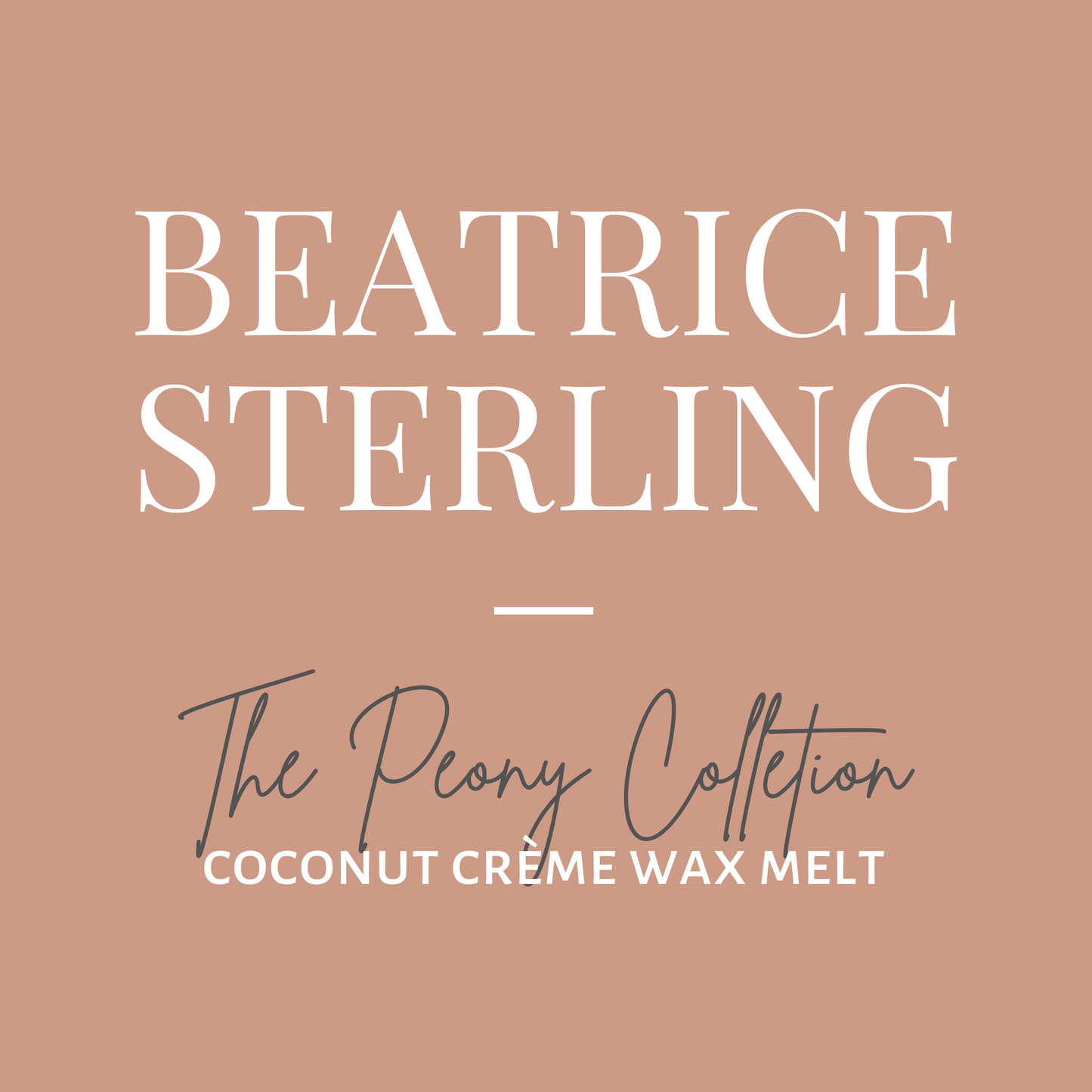 Peony Wax Melt-Beatrice Sterling