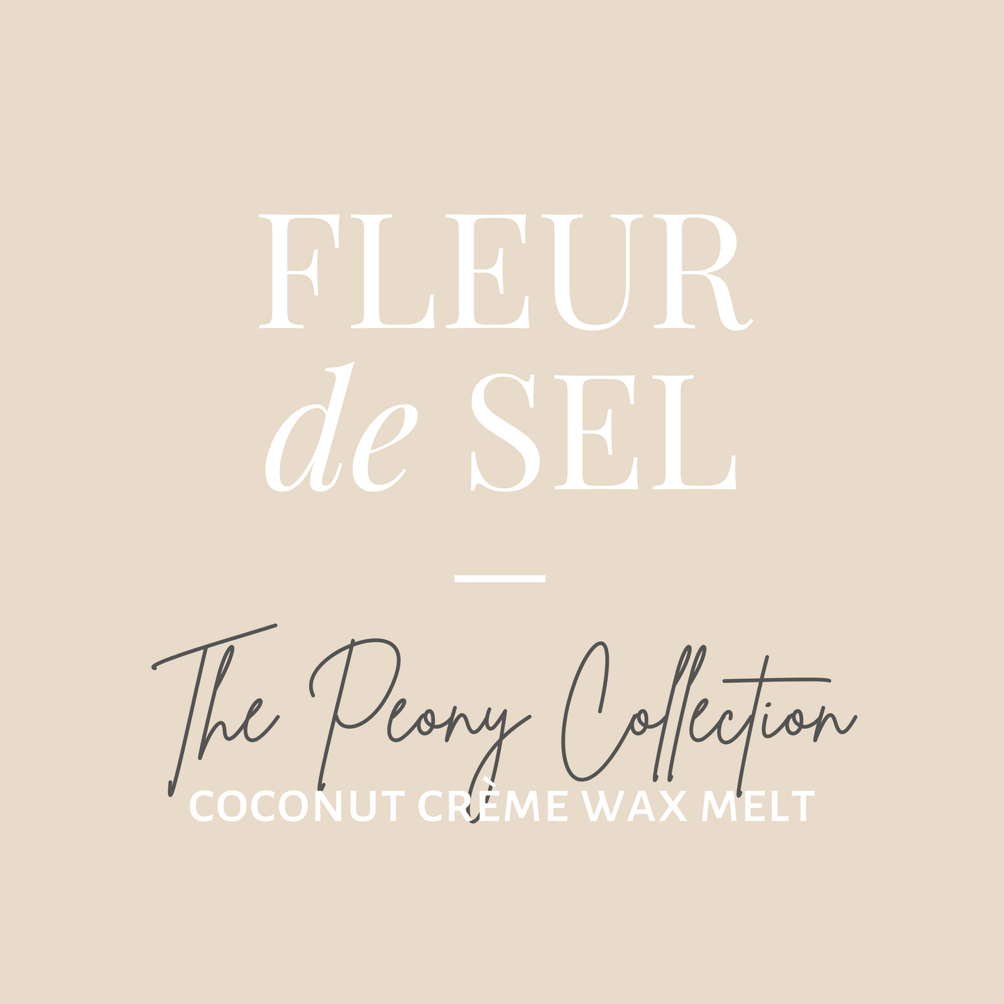 Peony Wax Melt-Fleur de Sel