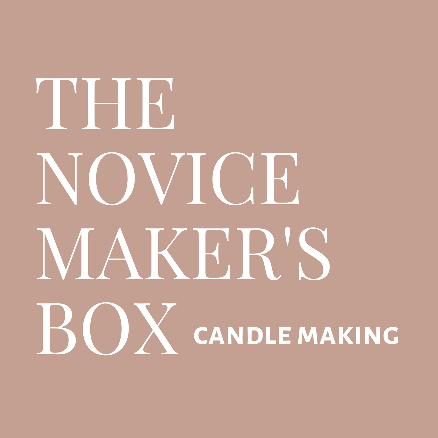 The Novice Maker's Box-Candle Making