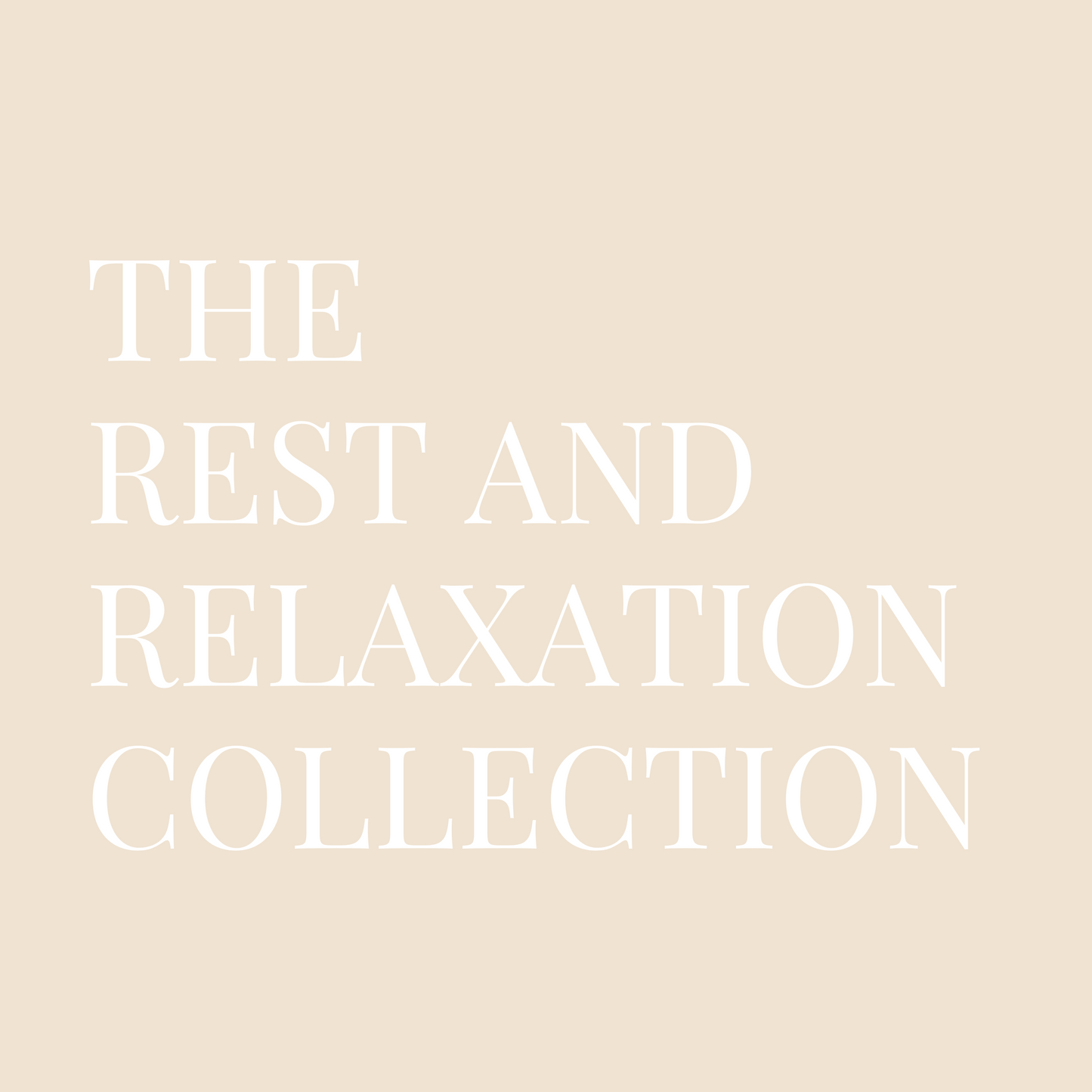 The Rest and Relaxation Candle Collection