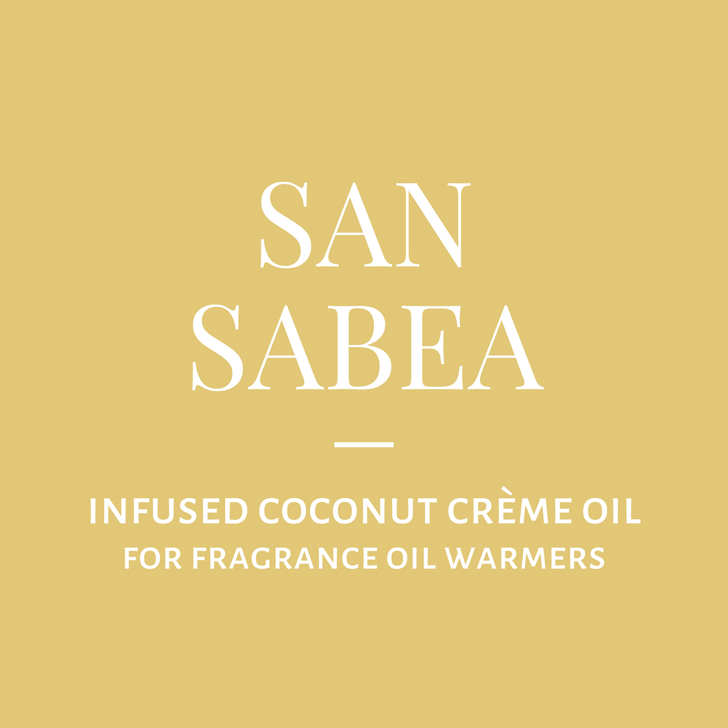 Infused Coconut Crème Oil-San Sabea